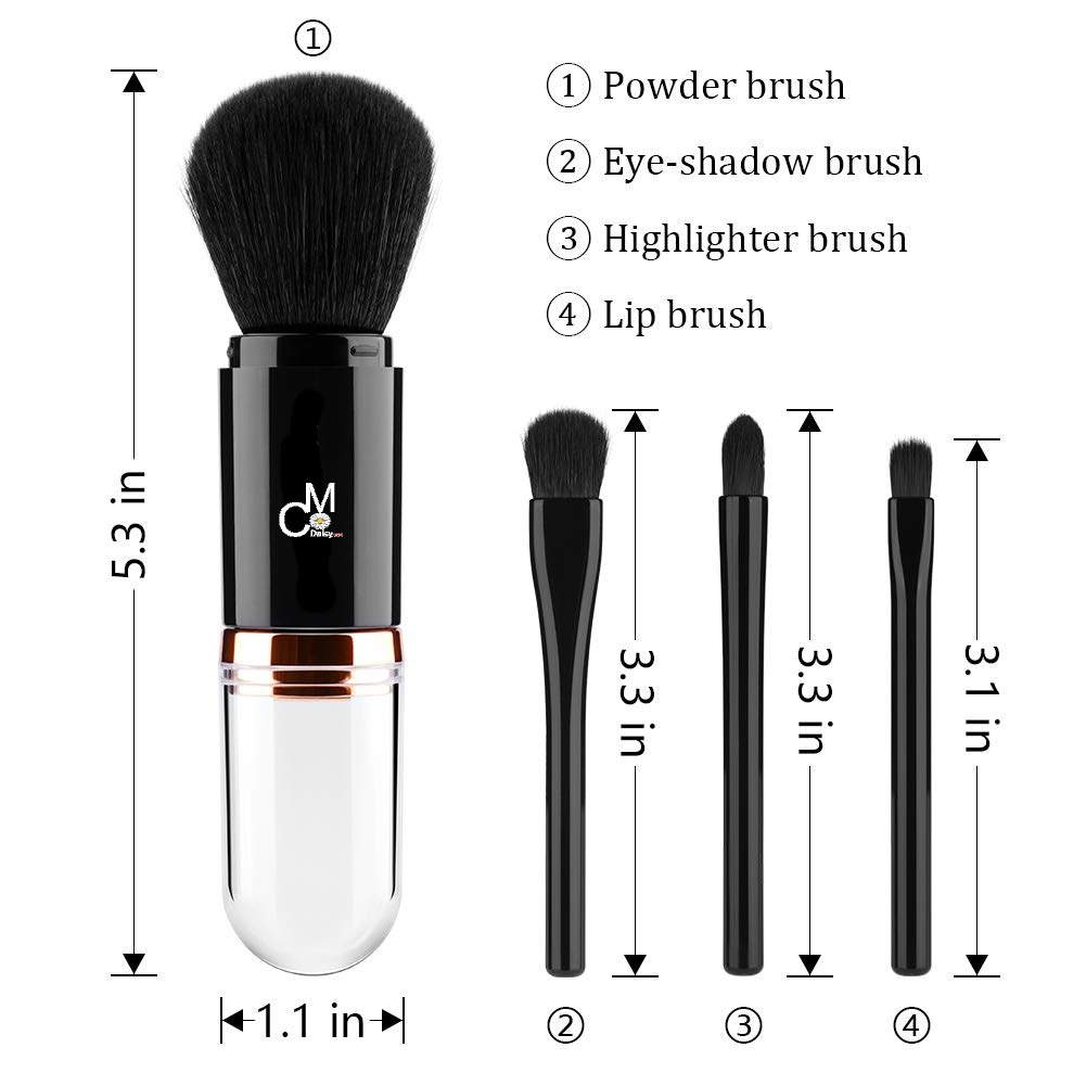 Makeup sponges + protective capsule + 4 in 1 brushes